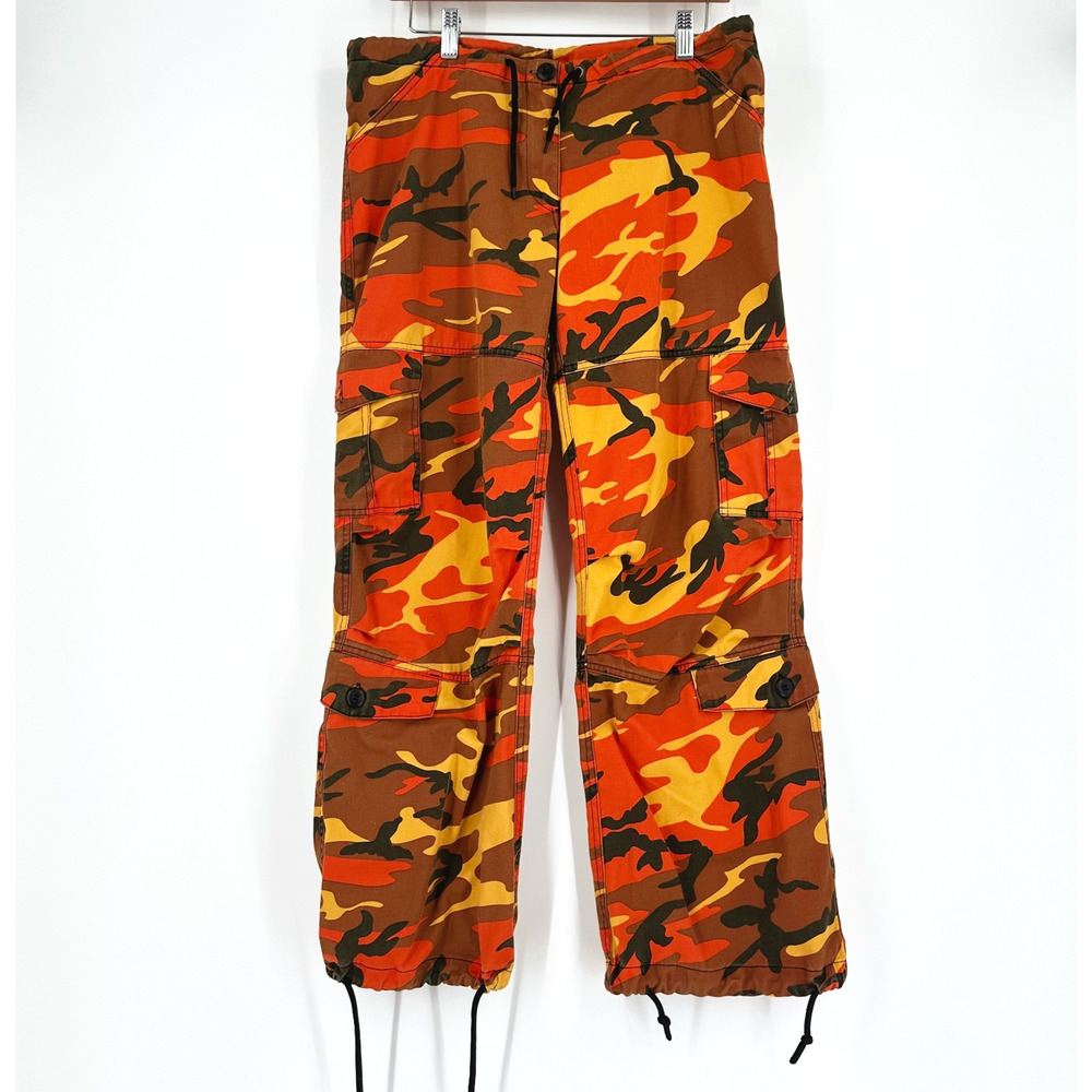 Rothco Camo Tactical BDU Pants‎ XS Orange Cargo Streetwear Gorpcore Utility